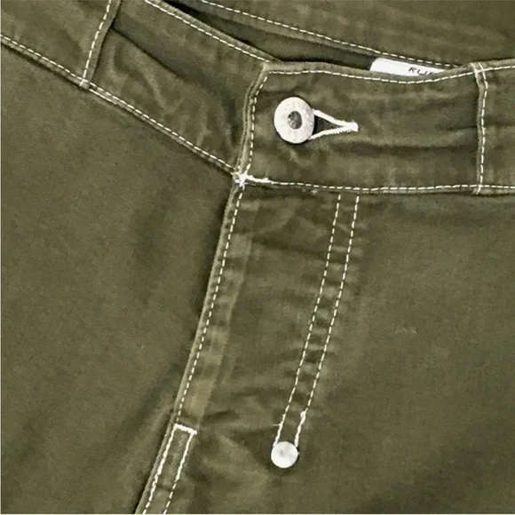 RUFSKIN BYRON STRETCH TWILL 5-POCKET JEANS OLIVE Size 32